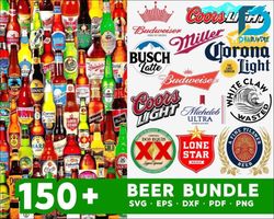150 file Beer bundle SVG, Beer SVG Bundle dxf eps png, for Cricut, Silhouette, digital, file cut