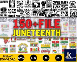 150 file juneteenth svg ,Mega Bundle juneteenth svg dxf eps png, for Cricut, Silhouette, digital, file cut