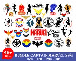 Captain Marvel Svg Bundle, Marvel Svg, Captain Marvel Logo, Captain Marvel Svg, Marvel Svg, Bundle Svg -Download File