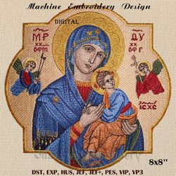 Our Lady of Perpetual Help 8x8 machine embroidery design