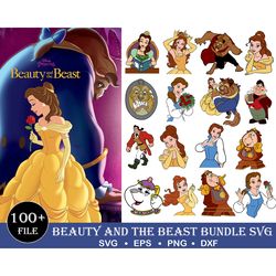 100 Beauty and the Beast SVG PNG, Belle Clipart, Princess Layered files Cricut, Belle Iron on Clipart sublimation, Insta