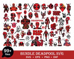 Deadpool Svg Bundle, Deadpool Svg, Superhero Svg, Baby Dead Svg, Bundle Layered, Bundle Svg - Download