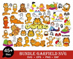 Garfield Svg Bundle, Cartoon SVG Bundle, Garfield Svg,  Cut files, Digital Vector, Cartoon Vector, Bundle Svg - Download