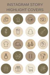 100 Lifestyle Instagram Highlight Icons. Neutral Instagram Highlights Images. Sketch IG Highlights Cover
