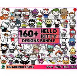 160 Hello Kitty halloween Svg, Hello Kitty Svg, Halloween Kitty Svg, Hello Kitty Christmas Svg, Jack Skellington, Christ