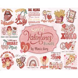 20 Retro Valentine Sublimation Bundle, Valentine's day png, Retro Valentine Png, Be My Valentine Png, Funny Valentine Pn