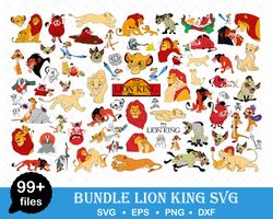 Lion King Svg Bundle, Lion King Svg, Hakuna Matata Svg, Simba, Pumba, Nala Svg, Digital Vector File,Bundle Svg -Download