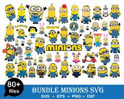 Minions Svg Bundle, Minions Svg, Minions, Layered Minions Clipart, Cartoon Svg, Digital Vector File, Bundle Svg -Downlo