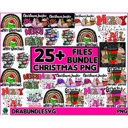 25 Christmas Bundle Png, Merry Christmas Png, Christmas Png, Western PNG, Santa Claus PNG, Bundle Png, Sublimation Desig