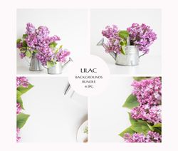 Lilac Background Bundle, Lilac Photo, Lilac Flat Lay Mockup, Lilac Mockup, Lilac Photography, Flat Lay Mockup, JPG Mock