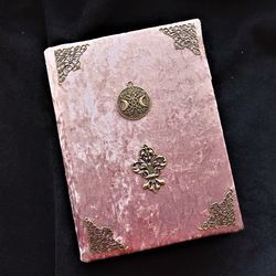 Moon grimoire mine Real spell grimoires for sale handmade Large antique spell book witch 8 by 6