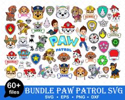 Paw Patrol Svg Bundle, Paw Patrol Svg, Dog Svg, Cartoon Clipart Files, Digital Vector File, Bundle Svg -Downlo