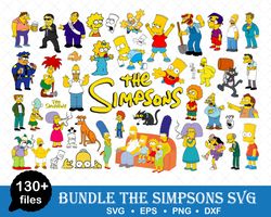 The Simpsons Svg Bundle, The Simpsons Svg, Bart Simpson, Cartoon Clipart Files, Digital Vector File, Bundle Svg - Downlo