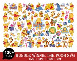 Winnie the Pooh Svg Bundle, Pooh Bear Svg, Pooh Svg, Cartoon Clipart Files, Digital Vector File, Bundle Svg - Downlad
