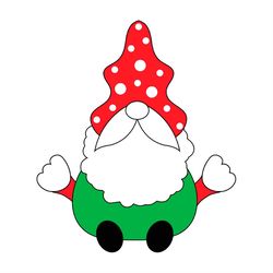 Gnome Christmas SVG PNG, gnome cute SVG, Santa SVG