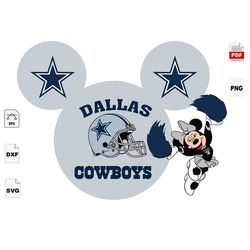 Dallas Cowboys And Mickey, Sport Svg, Mickey Svg, Dallas Cowboy Svg, NFL Sport Svg, NFL Svg, NFL Football, Football Svg,