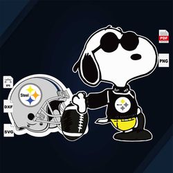 Pittsburgh Steelers And Snoopy, Sport Svg, Snoopy Svg, Pittsburgh Steelers Svg, NFL Sport Svg, NFL Svg, NFL Football, Fo