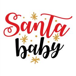 Santa Baby SVG, Merry Christmas SVG PNG