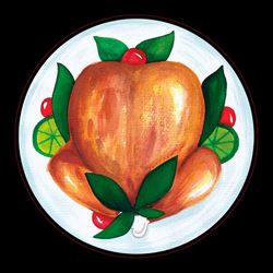 Cocked turkey watercolor SVG, turkey SVG, thankful SVG