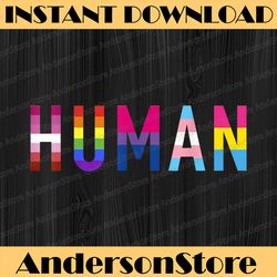 Human With Lesbian, Gay, Ni, Transgender And Pan Flag LGBT Month PNG Sublimation Design