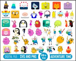 Adventure Time Bundle Svg, Adventure Time Svg, Adventure Time Png, Adventure Time Clipart, Adventure Time Cricut File