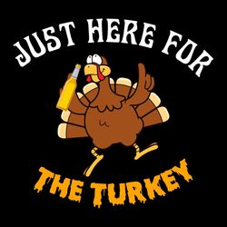 Just here for the turkey SVG PNG, turkey with oil SVG, thankful SVG