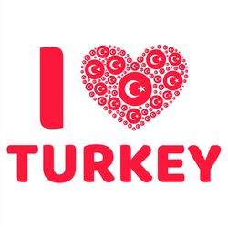 I love turkey SVG PNG, heart SVG, thankful SVG