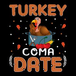 Turkey Come Date Retro Style For Thanksgiving SVG PNG