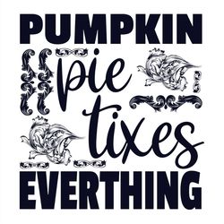 Pumpkin Pie For Thanksgiving Silhouette SVG