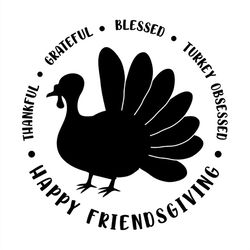 Thankgiving Turkey Gift For Friendship SVG PNG