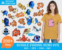 Finding Nemo SVG bundle, Finding Dory svg, Darla costume, Cricut cut file, Layered svg file, Nemo shirt, Digital downloa