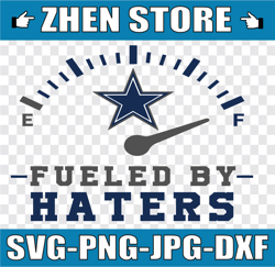 Fueled By Hater Dallas Cowboys SVG and PNG Files, Sport bundle Svg, Digital Download