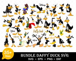 Daffy duck png bundle,Daffy duck stickers and clipart
