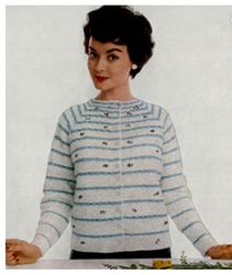 Vintage straight crochet cardigan | Knitted pullover, knitted sweater, women's jacket | Crochet pattern | PDF