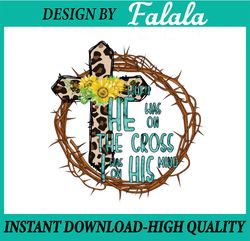 Easter PNG, Easter scripture PNG, He is on the cross, Christian PNG, Jesus PNG, Easter Png, Digital download