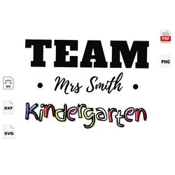 Team Kindergarten, Kindergarten Svg, Teacher Gifts, Quarantine, Back To School, Preschool Gift, Kindergarten Shirt, Kind
