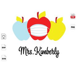 Mrs Kimberly, Back To School, Teacher, Teacher Svg, Teacher Gifts, Gift For Teacher, Teacher Life, Teacher School Svg, V