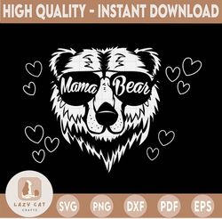 Mama Bear SVG | Mama Bear with Sunglasses | Mommy SVG | Mom To Be Svg | Mama Bear Cut file | Bear Mama | Mama Svg | Momm