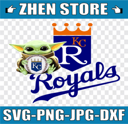 Baby Yoda with Kansas City Royals  Baseball PNG,  Baby Yoda MLB png, MLB png, Sublimation ready, png files for sublimati