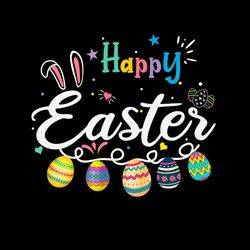 Happy Easter Bunny Eggs PNG Sublimation Designs