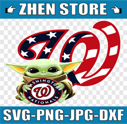 Baby Yoda with Washington Nationals Baseball PNG,  Baby Yoda MLB png, MLB png, Sublimation ready, png files for sublimat
