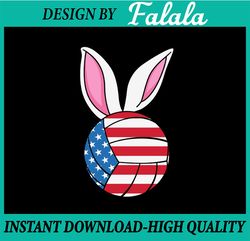 Volleyball Bunny Flag svg PNG, America Flag Bunny PNG, cut file Sublimation, Easter Png, Digital download