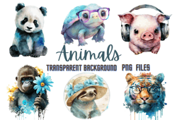 Various Animals Png Clipart, Digital Download ,Commercial Use