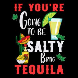If You're Going To Be Salty Bring The Tequila SVG, Mexico Drinking SVG PNG