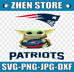 Baby Yoda with New England Patriots NFL Png,  Baby Yoda NFL png, NFL png, Sublimation ready, png files for sublimation,p