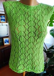 Handmade knitted t-shirt for Women