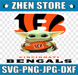 Baby Yoda with cincinnati-bengals NFL Png,  Baby Yoda NFL png, NFL png, Sublimation ready, png files for sublimation,pri