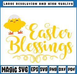 Easter Blessings SVG Cut File svg- studio, cricut, silhouette,cut file,easter,blessing, Easter Bunny, Digital Download