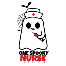 One spooky nurse SVG PNG, Halloween Nurse SVG, Nurse Gift SVG