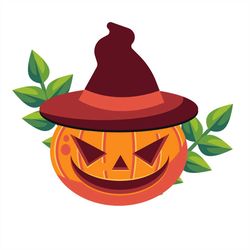 Pumkin Halloween SVG, Scary Night SVG, pumpkin SVG, Witch's Hat SVG
